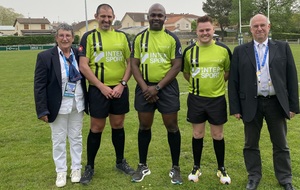 Les officiels de match de la finale Réserve Régionale 1 
Laurence Abadie (RF), Xabi Comets, Abde Abdallah, Florian Lagourgue, Pierre Bignalet. 