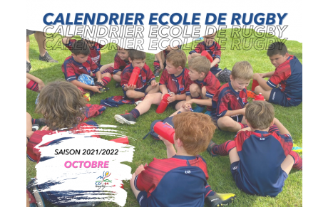 Les rendez-vous d'octobre pour les écoles de rugby