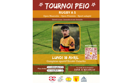 Une fête du rugby pour honorer la mémoire de Peio le lundi de Pâques 