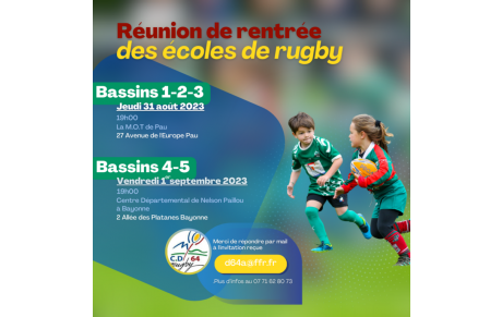 Réunion des responsables des écoles de rugby